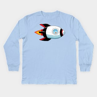 Goldfish Rocket ship Kids Long Sleeve T-Shirt